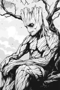 groot para colorir