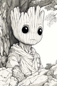 groot para colorir