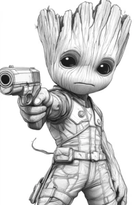 groot para colorir