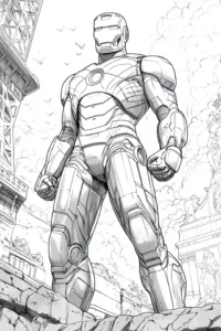 homem de ferro desenho