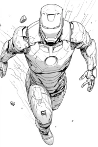 homem de ferro desenho