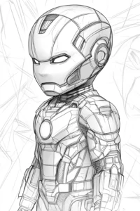 homem de ferro desenho