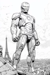 homem de ferro desenho para colorir