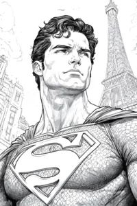 superman desenho para colorir