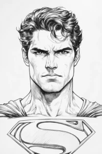 superman desenho para colorir