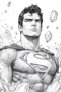 superman para colorir