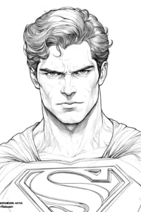 superman para colorir