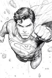 superman para colorir