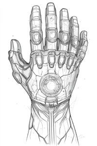 thanos para colorir