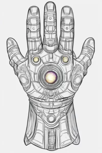 thanos para colorir