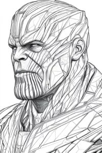 thanos para colorir