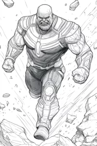 thanos para colorir