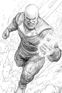 thanos para colorir