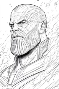 thanos para colorir