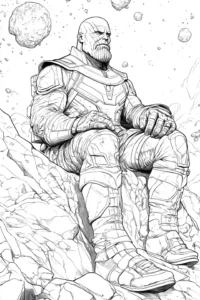 thanos para colorir