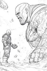 thanos para colorir