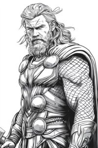 thor desenhos para colorir