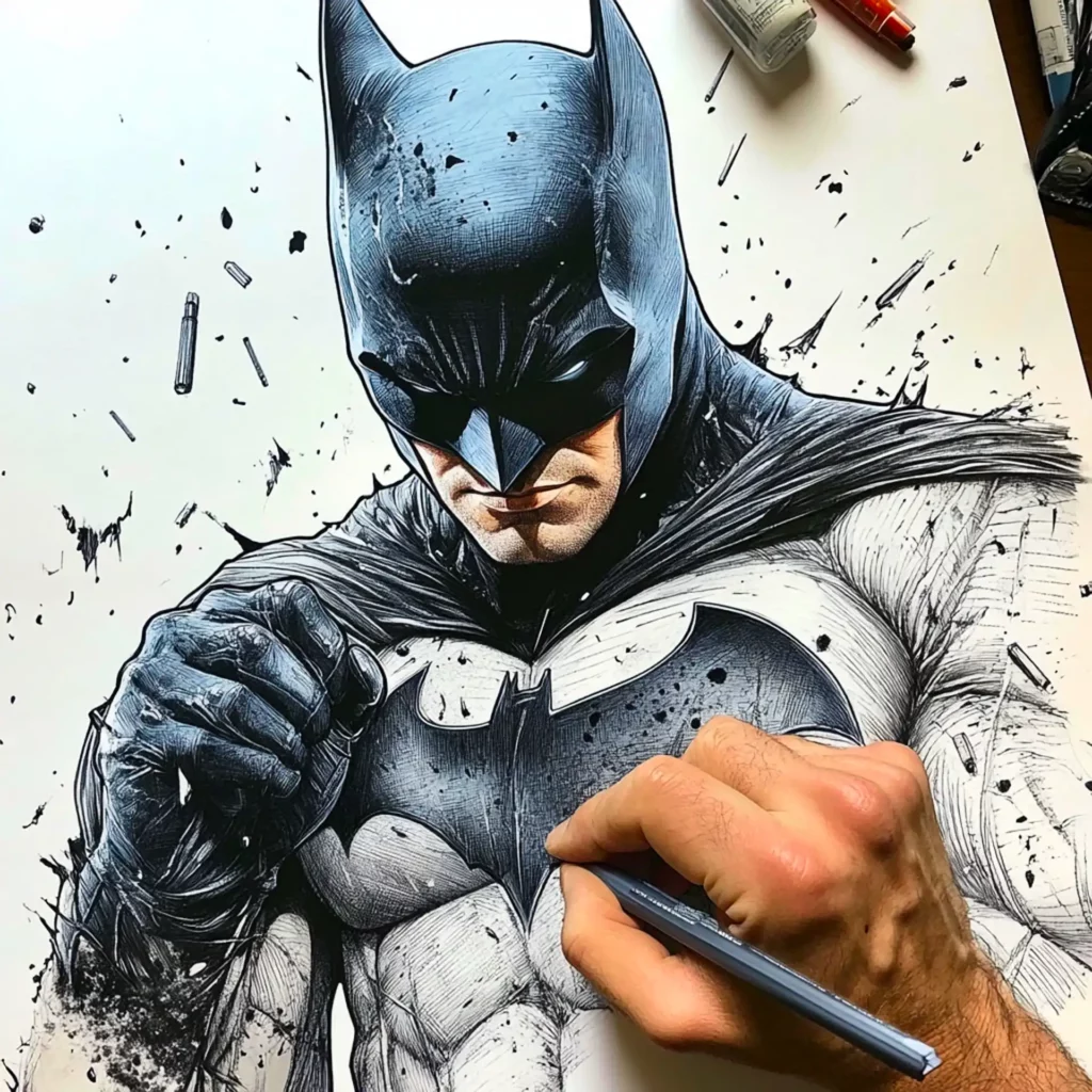 como colorir batman