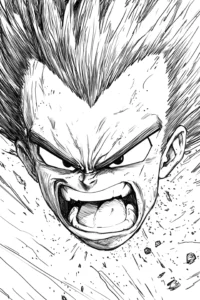 desenhos para colorir do vegeta