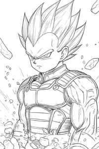 desenhos para colorir do vegeta