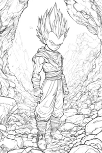 desenhos para colorir do vegeta