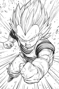desenhos para colorir do vegeta