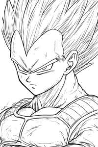 vegeta para colorir
