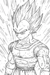 vegeta para colorir