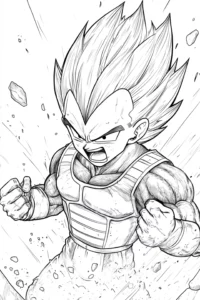 vegeta para colorir