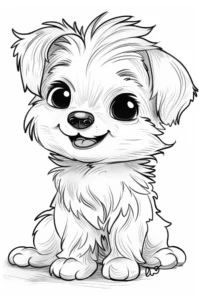 cachorrinhos para colorir