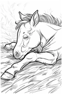 cavalo para colorir