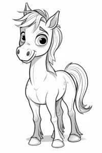 cavalo para colorir