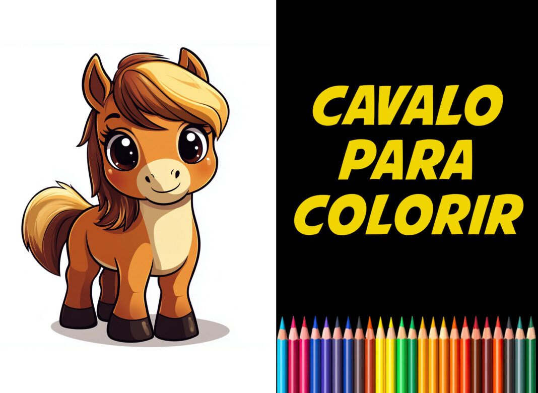 cavalo para colorir