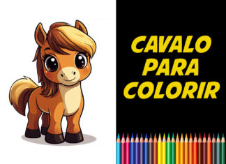 Desenhos de Cavalos para imprimir y colorir cavalo para colorir