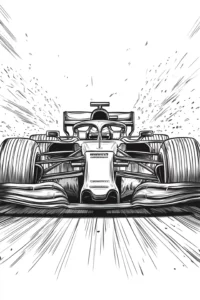 desenho de carro de corridas