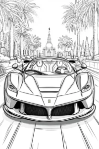 desenho de carros para colorir