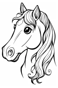 desenho de cavalo para colorir
