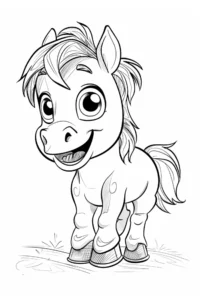 desenho de cavalos para colorir