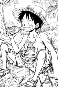 desenho de one piece