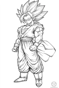 desenho do goku para colorir