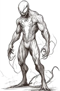 desenho do venom para colorir