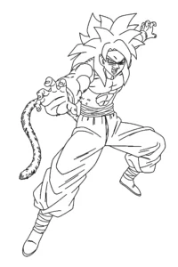 desenho goku ssj4