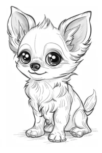 desenho para colorir cachorro