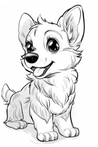 desenho para colorir cachorro