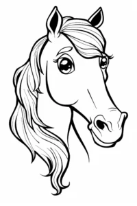 desenho para colorir cavalo