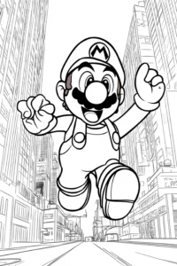 desenho para colorir super mario