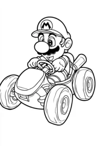 desenho super mario para colorir
