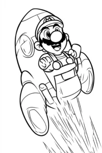 desenho super mario para colorir