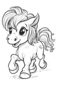 desenhos para colorir cavalos