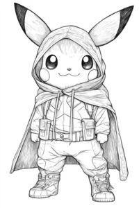 desenhos para colorir do pikachu